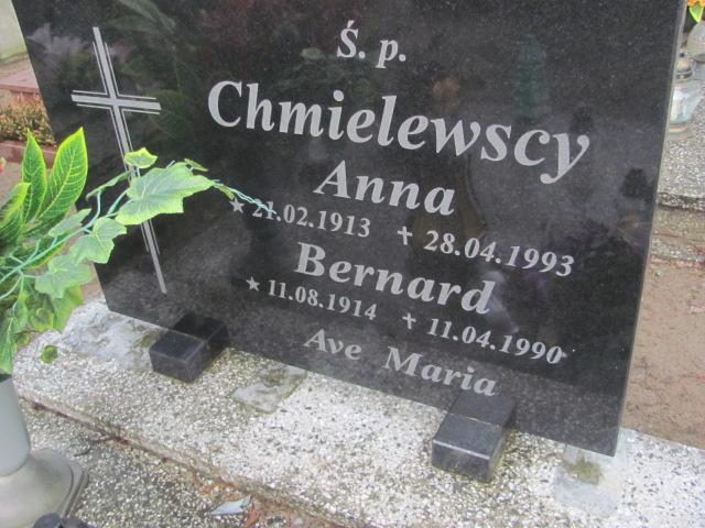 Bernard Chmielewski 1914 Człuchów - Grobonet - Wyszukiwarka osób pochowanych