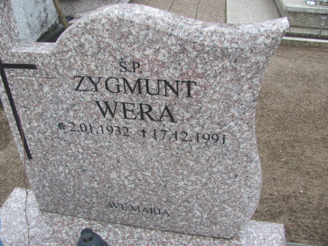 Zygmunt Wera 1932 Człuchów - Grobonet - Wyszukiwarka osób pochowanych