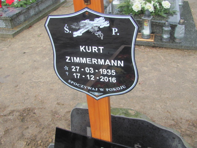 Kurt Zimmermann 1935 Człuchów - Grobonet - Wyszukiwarka osób pochowanych